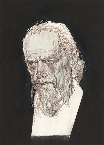 A pale, decrepit old man