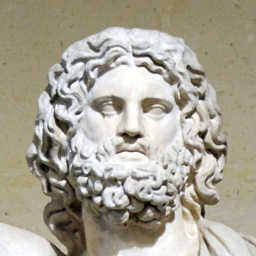 Ancient statue of Zeus Astrapios