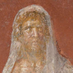 Ancient fresco of Cronos