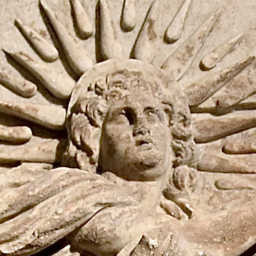 Ancient relief of Helios