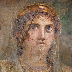 Ancient fresco of Hera