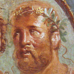 Ancient fresco of Heracles