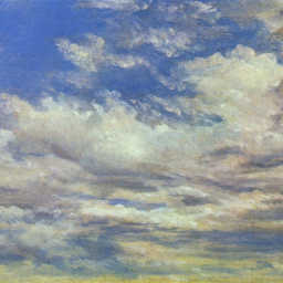 Modern painting of the clouds