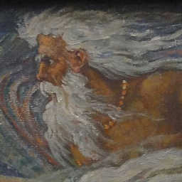 Modern painting of Poseidon