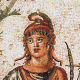 Ancient mosaic of Orpheus