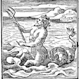 Modern engraving of Proteus
