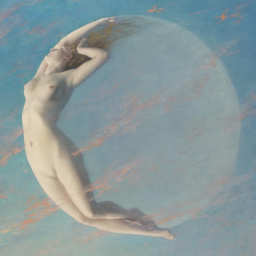 Modern painting of Selene